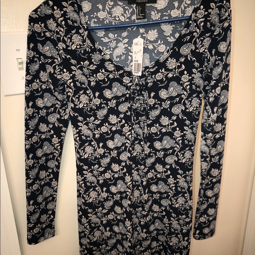 Navy mini dress
